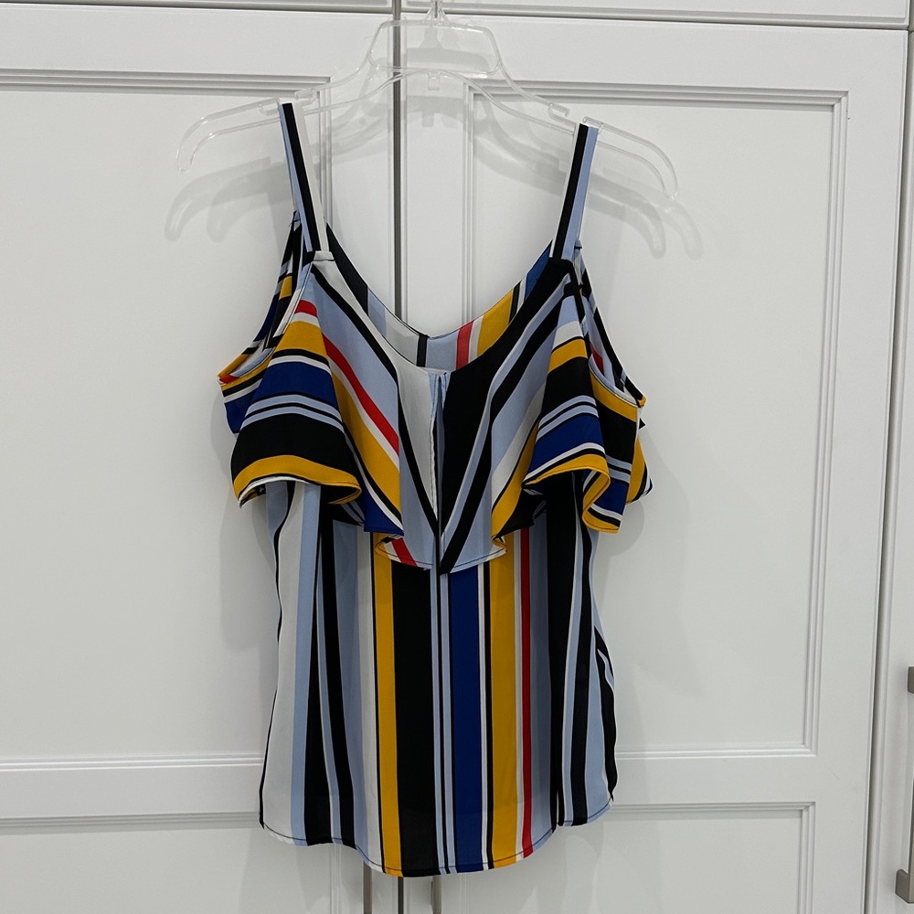 New York & Company Multicolor Striped Camisole